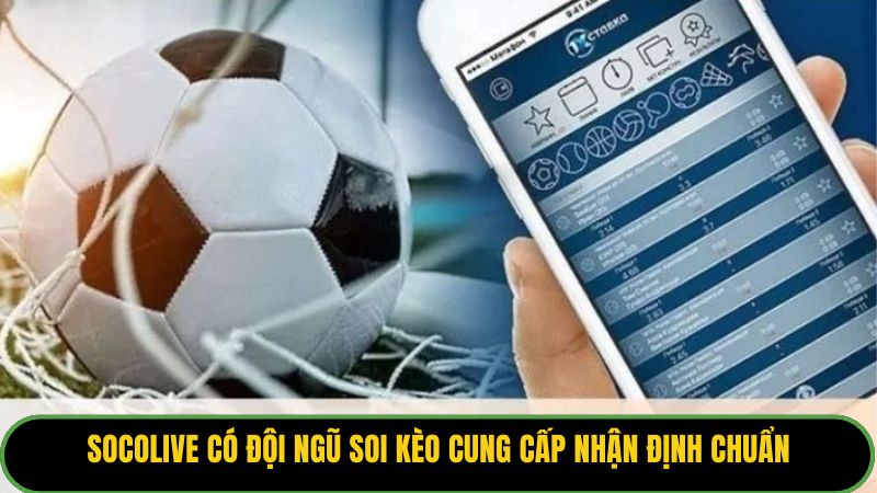 Chuyên trang Socolive có đội ngũ soi kèo cung cấp nhận định chuẩn